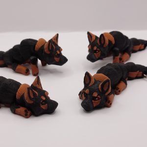 Articulated German Shepherd Keyring